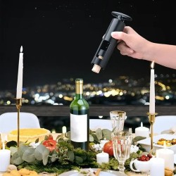 KadiDise Portable Rechargeable Electric Wine Opener, Automatic Cork Remover with Sleek Finish, USB Charging, Ideal for Home, Travel, and Gifting